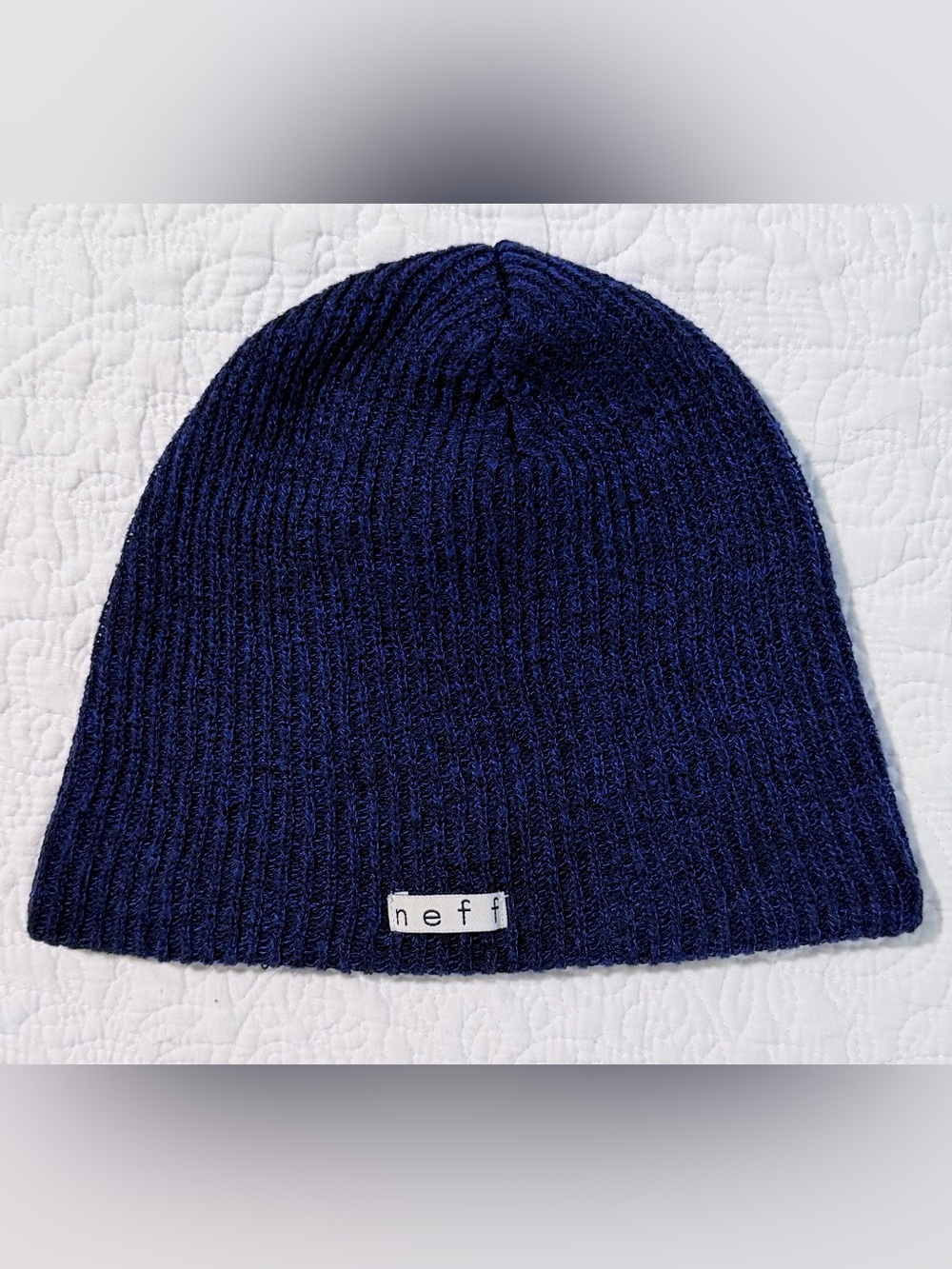 Neff | Daily Beanie | Slouchy Knit Winter Hat | Navy Blue | One Size | Like New